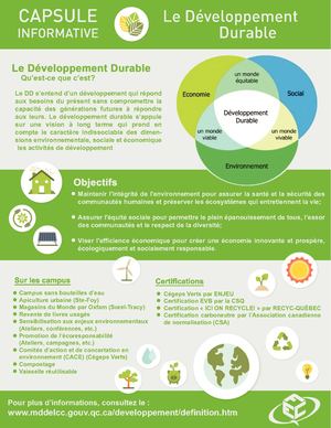 Capsule Informative Développement Durable