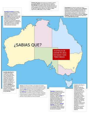 Australia Se Divide En Seis Estados Y Dos Territorios Pag 2