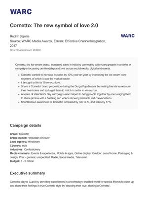 Cornetto The New Symbol Of Love 2 0