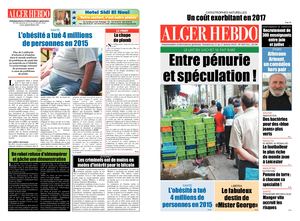 Alger Hebdo N°605 Du 11 Au 17 Janvier 2018