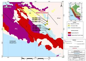 MAPA GEOLÓGICO N°05 MINA MARIA EUGENIA