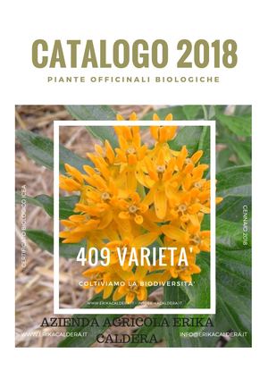 Catalogo piante officinali biologiche primavera 2018