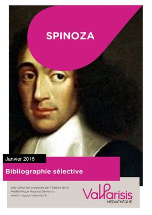 Spinoza Bibliographie sélective Janvier 2018-Eaubonne