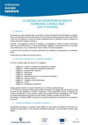 Comprendre le contrôle des exportations de biens et technologies à double usage