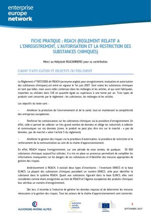 Comprendre le règlement REACH
