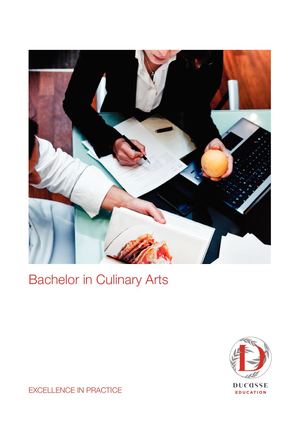 Bachelor in Culinary Arts - Alain Ducasse Education