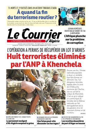 Le Courrier D'Algérie Du Samedi 27 Janvier 2018