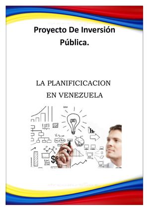 Proyecto De Inversión Pública