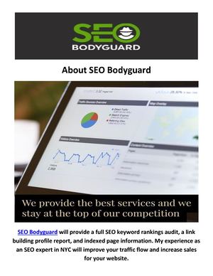 SEO Bodyguard : Certified SEO firm in NYC
