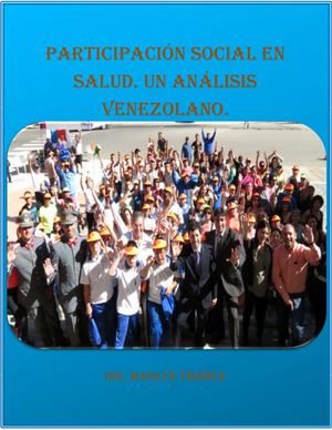 Participación Social En Salud Un Análisis Venezolano