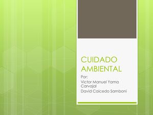 cuidado del medio ambiente
