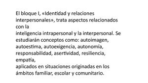 La Identidad Personal