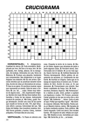 Crucigramas
