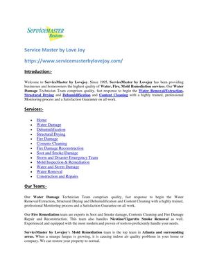 Water Damage And Fire Damage Restoration