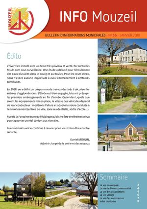 Bulletin N°56 - Janvier 2018