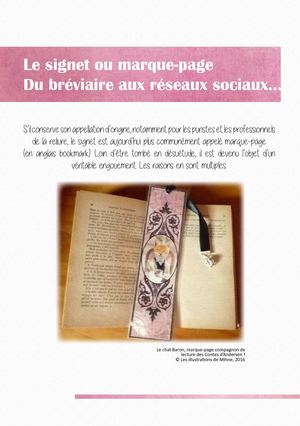 Echange de marque-pages