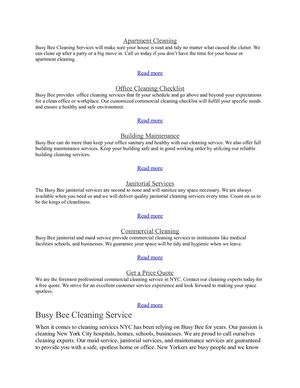 Busybeecleaningservice Apartment Cleaning