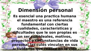 Dimensión Personal