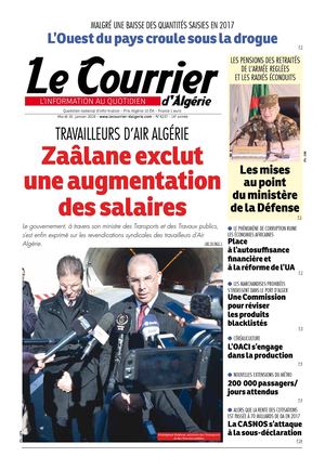 Le Courrier D'Algérie Du Mardi 30 Février 2018