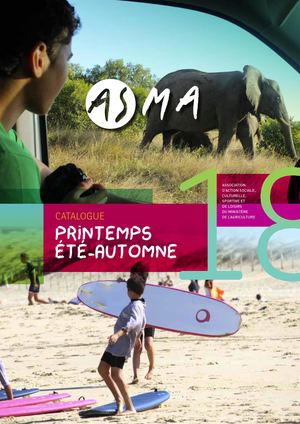 Catalogue Printemps/Ete/Automne 2018
