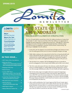 City of Lomita Spring 18 Newsletter