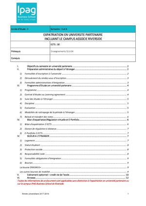 Np Université Partenaire Et Riverside 3a 2017 2018 Ok