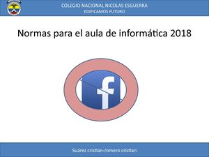 Normas Para El Aulacristian romero 806 De Informática 2018
