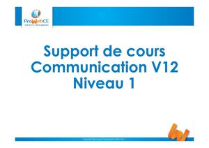 Support De Cours V12 Communication Niveau 1