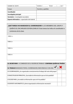 Self-assessment and co-assessment template on cooperative work