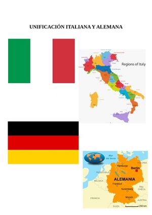 Unificación Italiana Y Alemana