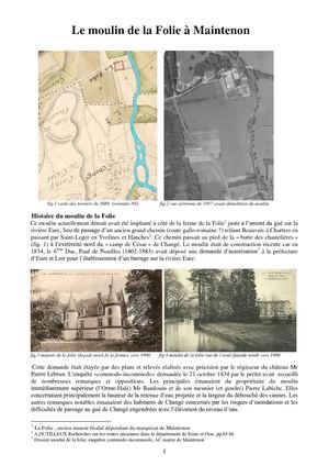 Le moulin de la Folie à Maintenon  2016