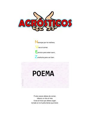 Poemas-acróstico