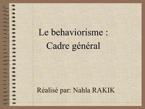 Behaviorisme