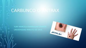 Carbunco O Antrax
