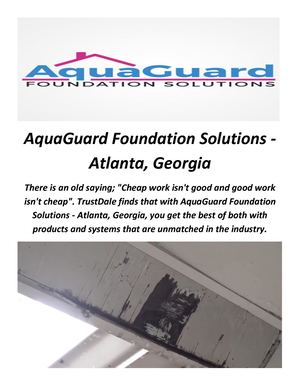 Best AquaGuard Foundation Solutions in Atlanta, Georgia