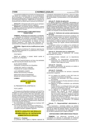 DECRETO LEGISLATIVO 1057 QUE REGULA EL REGIMEN ESPECIAL DE CONTRATACION ADMINISTRATIVA DE SERVICIOS