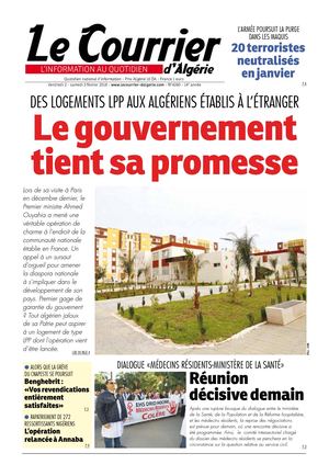 Le Courrier D'Algérie Du Samedi 3 Février 2018