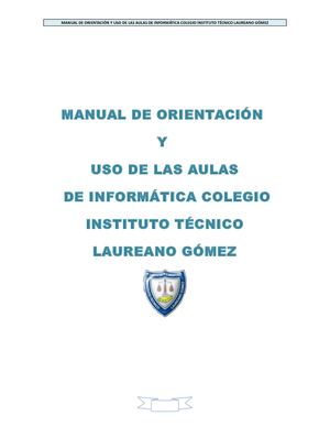 Manual Uso Sala De Informatica Laureano