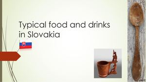 Typical Food And Drinks In Slovakia