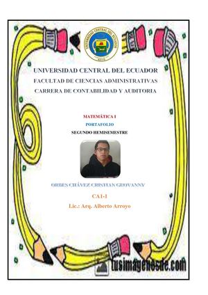 Portafolio Matemática 1