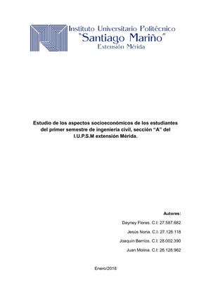 Estudio socioeconómico