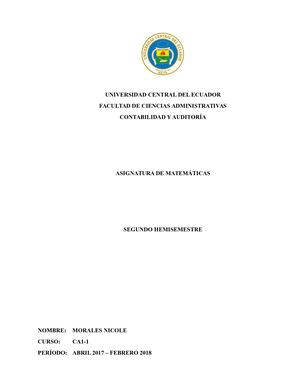 Portafolio De Matematicas Ii