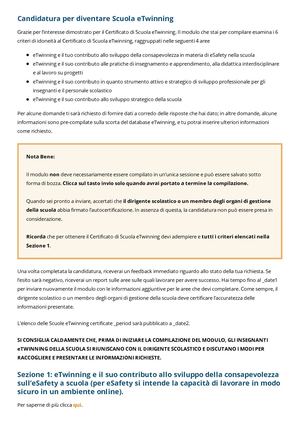 Candidatura Etwinning