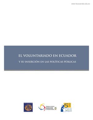 El Voluntariado En El Ecuador