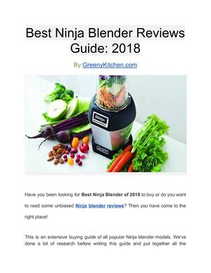 Best Ninja Blender Reviews