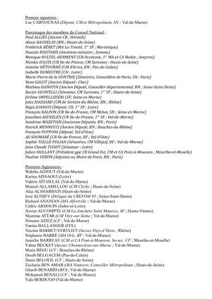 Signataires « Un Progrès Partagé Pour Faire Gagner La Gauche »