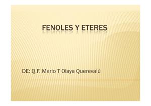 Diapositivas Fenoles Y Eteres