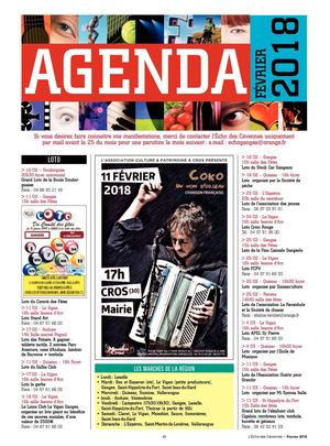 L'echo Des Cevennes 242 Fev2018 Agenda