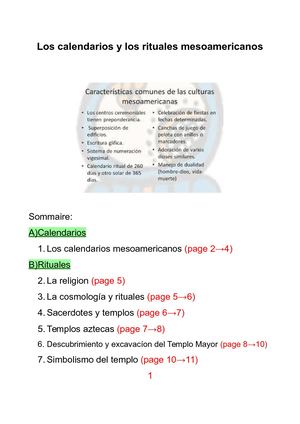 Mesoamericano Calendarios