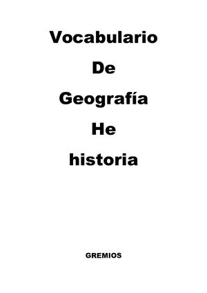 Geografia E Historia